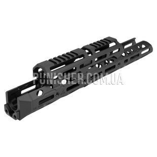 Длинное цевье КРУК 1U004B M-Lok с длинной накладкой для АК, Черный, M-Lok, Планка Пикатинни, Цевье, AK-74, AKM, 360