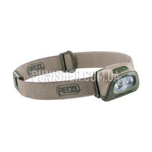 Petzl Tactikka + RGB 350 lm Headlamp, Desert Tan, Headlamp, Battery, Blue, Green, White, Red, 350