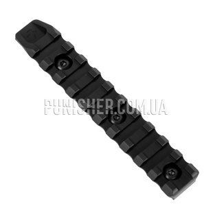 Планка Пикатинни КРУК АНОД на 10 слотов с креплением M-Lok, Черный, M-Lok, Кронштейн