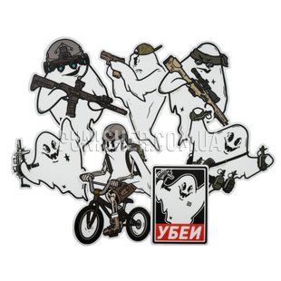 Стикерпак Dead Souls Group Ghost, Белый/Черный, Стикеры