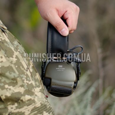 Активні навушники 3M Peltor ComTac XPI, Olive, З наголів'єм, 25, 2xAAA