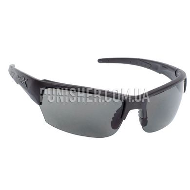 Wiley-X Saint Smoke Grey Lens Ballistic Sunglasses, Black, Smoky, Goggles