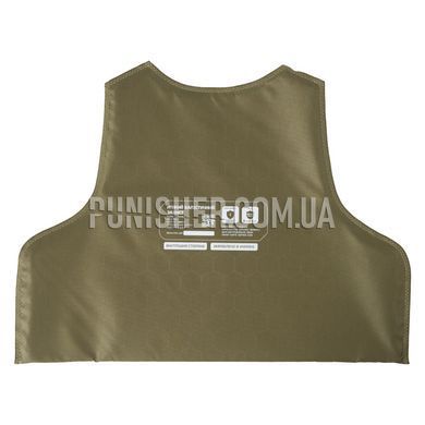 Bronyx S/M 1 class Ballistic Package under Body Armor, front, Olive, Soft bags, 1, S/M, Ultra high molecular weight polyethylene