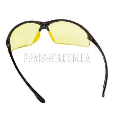 Баллистические очки Walker's IKON Tanker Glasses с янтарными линзами, Черный, Янтарный, Очки