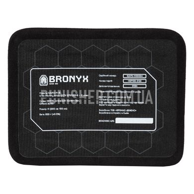 Bronyx S/AP3 Side Protection Armor Plate, Black, Armor plates, 3, Medium, Ultra high molecular weight polyethylene