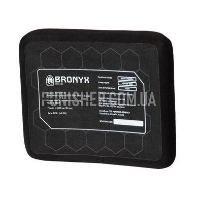 Bronyx S/AP3 Side Protection Armor Plate, Black, Armor plates, 3, Medium, Ultra high molecular weight polyethylene