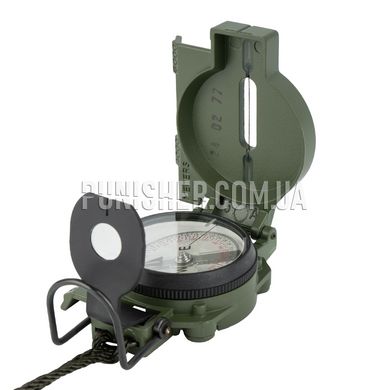 Компас Cammenga U.S. Military Phosphorescent Lensatic Compass Model 27, Olive, Алюминий, Флуоресцентная краска