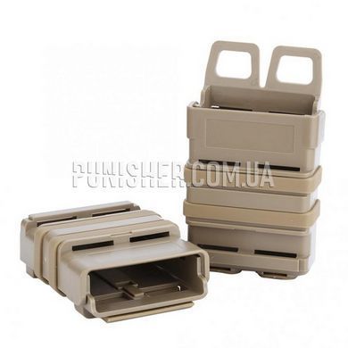 Element Fast Mag Friction Holder for М4/М16, DE, 2, Molle, AR15/М4, M16, HK416, For belt, .223, 5.56, Plastic