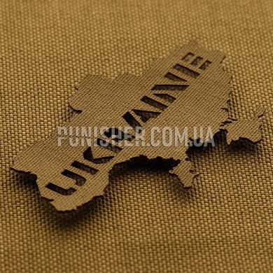 M-Tac Ukraine (contour) Through Laser Cut Patch, Coyote Brown, Cordura