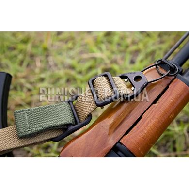 Оружейный ремень Blue Force Gear Standard AK Sling, Olive Drab, Оружейный ремень, Двухточечный