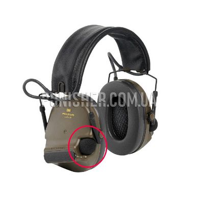 Вітрозахист для мікрофона 3M Peltor M60 / 2 Foam Mic, Чорний, Гарнітура, Peltor, Вітрозахист
