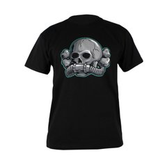 4-5-0 Death's head T-shirt, Black, Medium