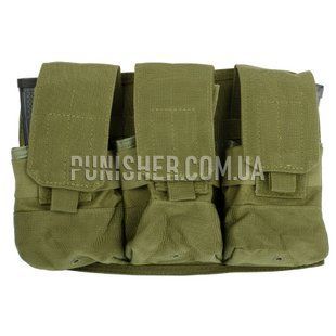 Магазинный подсумок Rothco Universal Triple Mag Rifle Pouch, Olive Drab, 3, 6, Molle, AK-47, AK-74, AR15/М4, M16, HK416, Для плитоноски, 7.62mm, .223, 5.45, 5.56, Cordura 1000D, Полиэстер