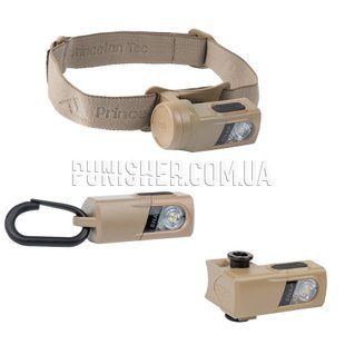 Фонарь Princeton Tec Snap RW 450 Lumen, Tan, Налобный, Ручный, Батарейка, Белый, Красный