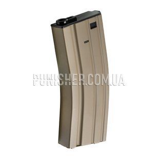 Cyma Mid-cap Magazine 150rd for M4/M16, Tan, Low-Cap, M4/M16/AR-15/SCAR-L, Metal
