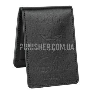 Обкладинка для посвідчення і поліцейського жетона, Чорний, Обкладинка