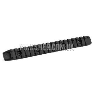 Планка Пикатинни КРУК на 17 слотов с креплением M-Lok, Черный, M-Lok, Кронштейн