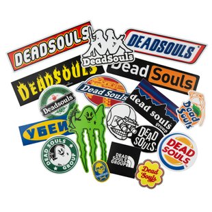 Dead Souls Group Brand Mini Sticker Pack, Orange/Black, Stickers