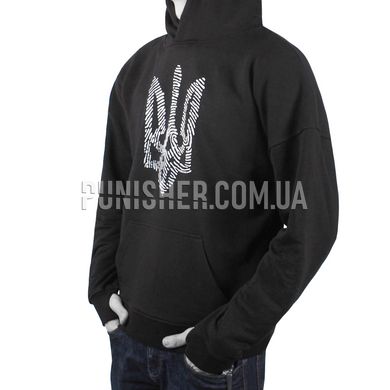 Dubhumans "Nation Code" with Trident Coat of Arms Hoodie, Black, M/L