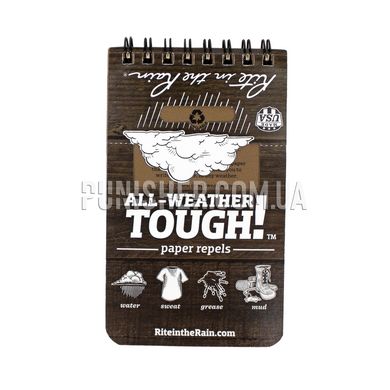 Блокнот всепогодний Rite In The Rain All Weather Notebook 935 з чохлом і ручкою, Multicam, Блокнот