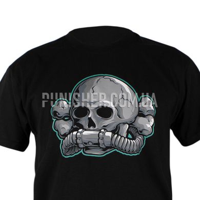 4-5-0 Death's head T-shirt, Black, Medium