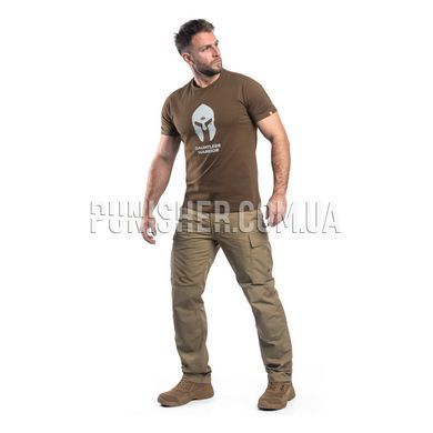 Pentagon Spartan Helmet T-Shirt, Coyote Brown, XX-Large