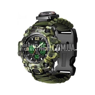 Годинник Besta Life Pro з компасом, Camouflage, Будильник, Другий часовий пояс, Компас, Підсвічування, Секундомір, Термометр, Тактичний годинник