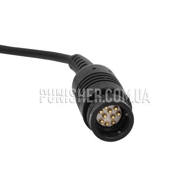 Cable for Nacre with Motorola MTS/XTS Base Connector, Black