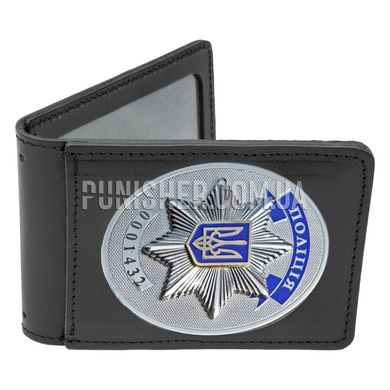 Cover for ID and Police Badge, Black, Cover