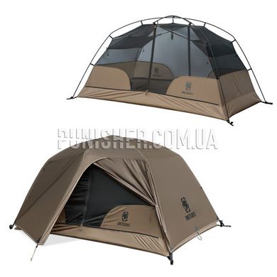 OneTigris COSMITTO Backpacking Tent, Coyote Brown, Shelter, 2