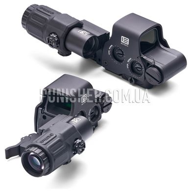 EOTech Holographic Hybrid Sight (HHS) Green, Black, Collimator, 3x, 1 MOA