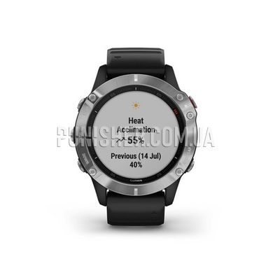 Garmin Fenix 6 Solar Sports Watch (Used), Black, Altimeter, Barometer, Vibration notification, Date, Month, Year, Compass, Pedometer, Backlight, Heart rate monitor, Stopwatch, Timer, Fitness tracker, Bluetooth, GPS, Tactical watch