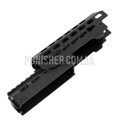 LayLax Next Generation AKS74U Keymod Rail Handguard, Black, Keymod, Picatinny rail, 160