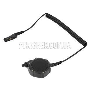 Кнопка PTT FoxRadio FX729R під Motorola R7/R7a для гарнітур Sordin, 3M Peltor, Earmor, Чорний, Motorola R7/R7a
