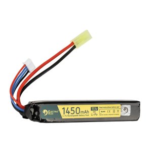 Electro River 11.1V 1450mAh LiPo 30C Battery Tamiya mini, Black