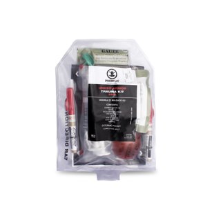 Phokus Under Armor Base Trauma Kit, Clear, Hemostatic Gauze, Decompression needles, Nasopharyngeal airway, Occlusive dressing, Eye shield