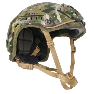 British Army Kevlar MK 7 Helmet visualized for Ops-Core, Multicam, Small