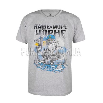 4-5-0 Our Black Sea T-shirt, Grey, Small