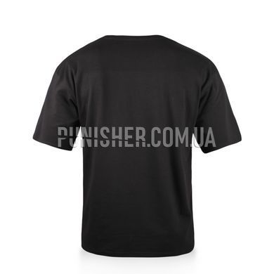 Dubhumans oversized "Odesa Mama with a thermal imager" T-shirt, Black, XS/S