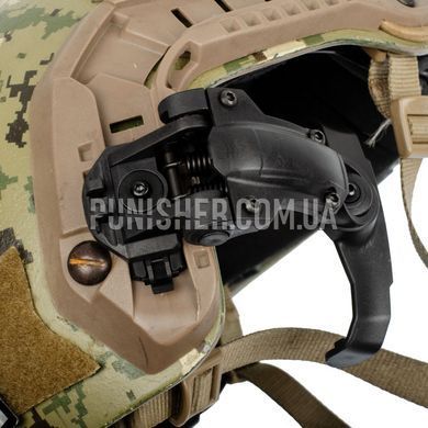 FMA Ops-Core AMP Headset Adapted for ARC Helmet Rails, Black, Headset, Ops-core, Helmet adapters