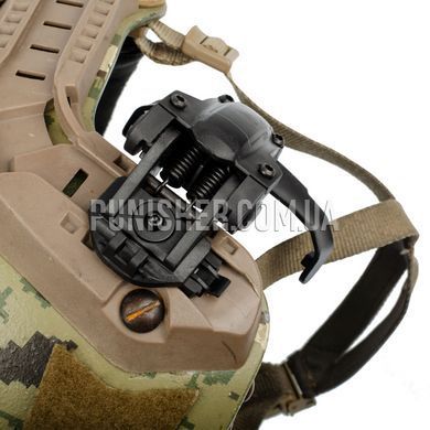 FMA Ops-Core AMP Headset Adapted for ARC Helmet Rails, Black, Headset, Ops-core, Helmet adapters