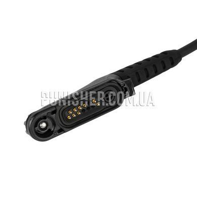 Кнопка PTT FoxRadio FX729R під Motorola R7/R7a для гарнітур Sordin, 3M Peltor, Earmor, Чорний, Motorola R7/R7a