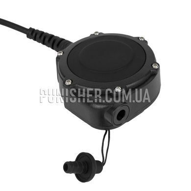Кнопка PTT FoxRadio FX729R під Motorola R7/R7a для гарнітур Sordin, 3M Peltor, Earmor, Чорний, Motorola R7/R7a