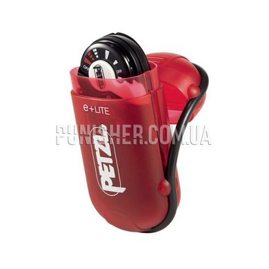 Petzl E+lite Headlamp, Black, Headlamp, Battery, White, Red, 50