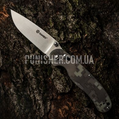 Ganzo G727M Folding Knife, Camouflage, Knife, Folding, Smooth