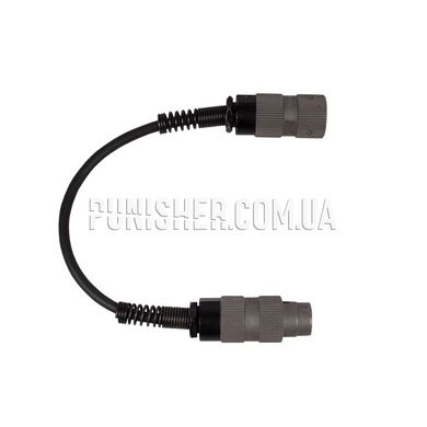 PTT Wire Adapter for PRC-152 (TRI), Black, Radio, Adapter, NATO (PRC/MBITR)