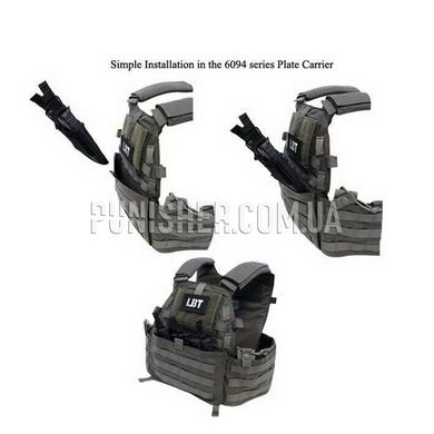 LBT-2645A 5.56 Mag Insert W/Retention, Olive Drab, 3, Velcro, AR15, M4, M16, HK416, For plate carrier, .223, 5.56