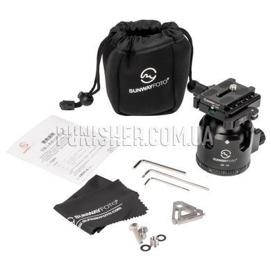 Sunwayfoto XB-52DL Ball Head, Black, Ball head