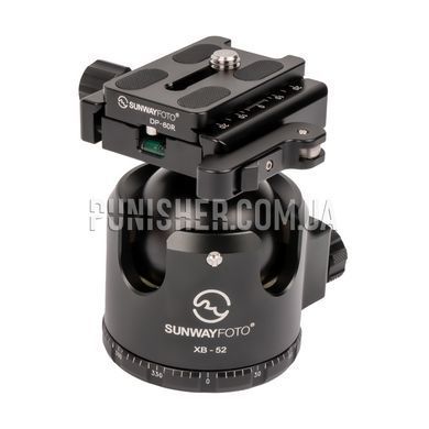 Sunwayfoto XB-52DL Ball Head, Black, Ball head