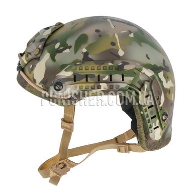 British Army Kevlar MK 7 Helmet visualized for Ops-Core, Multicam, Small